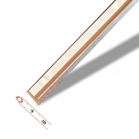 Fileta stříbrná plochá pasp.