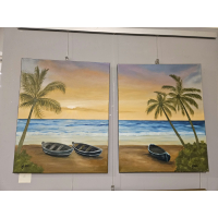 Alena Jirasová - Pláž - Diptych